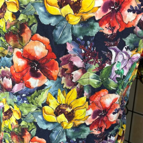 Denim & Flower Men's Comfort Viscose Button Up Shirt Floral Colorful Size M - Picture 7 of 10